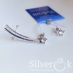 Сережки кафа та пусета Зірка 24093/1 - Зображення 2