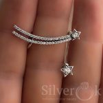 Сережки кафа та пусета Зірка 24093/1 - Зображення 3