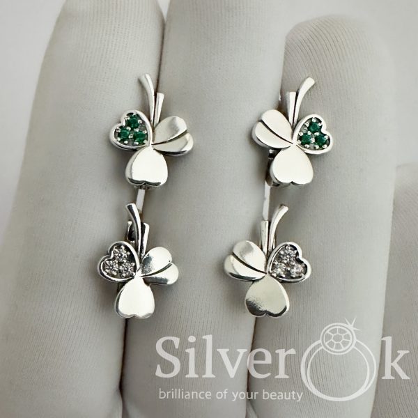 Сережки Трилисник 82076 - Зображення 2
