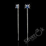 Сережки протяжки Павучки 23291/1 - Зображення 5