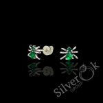 Сережки Павучки з закрутками 23291