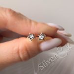 Сережки Зірочки з закруткою 24093/2 - Зображення 4