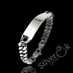 Браслет з гладкою пластиною 61003/11(П)