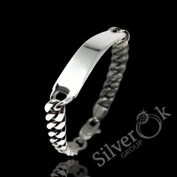 Браслет з гладкою пластиною 61003/11(П) - Зображення 1