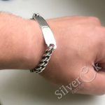 Браслет з гладкою пластиною 61003/11(П) - Зображення 2