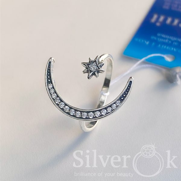 Каблучка Зірка та Місяць 81097 - Зображення 3