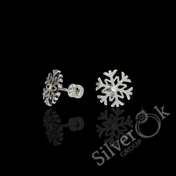 Сережки Сніжинки 23275 - Зображення 1