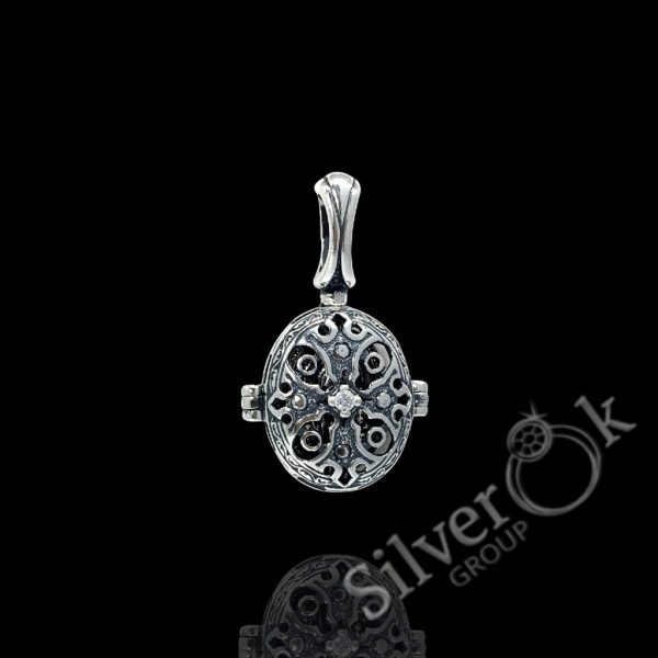 Ажурна овальна ладанка 31023 - Зображення 1