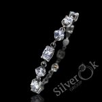 Браслет з фіанітами різної форми 50022