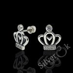 Сережки Корони з закрутками 23285/1