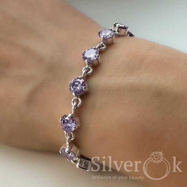 Браслет з фіанітами 50019 - Зображення 2