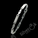 Вузький браслет з фіанітами 51043