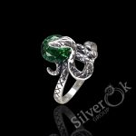 Каблучка Змія з фіанітом 12103 - Зображення 5