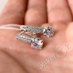 Сережки з розсипом фіанітів 82080 - Зображення 5