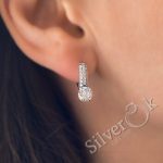 Сережки з розсипом фіанітів 82080 - Зображення 2