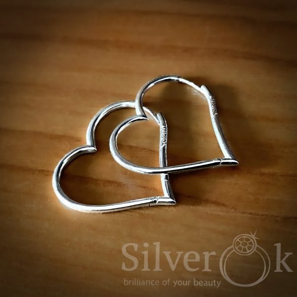 Оригінальні сережки Сердечка 24101 - Зображення 5