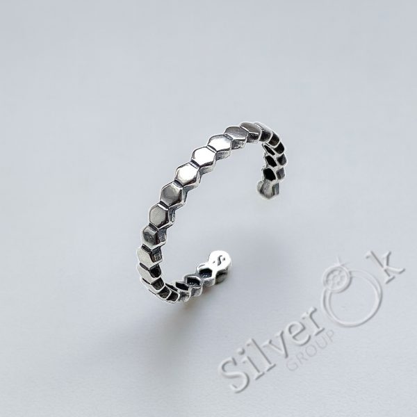 Каблучка у стилі мінімалізм 12104 - Зображення 3
