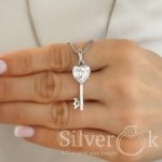 Підвіска Ключик з серцем 34087 - Зображення 2