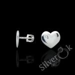 Сережки Сердечка з закрутками 24089