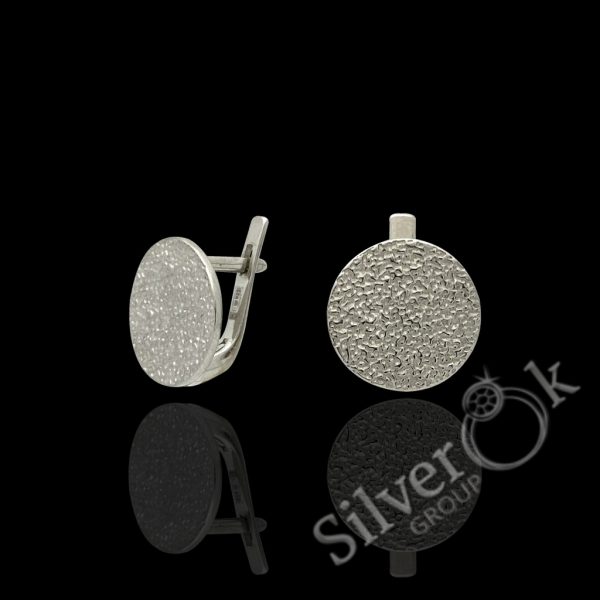 Фактурні сережки 4980/1 (Родовані) - Зображення 1