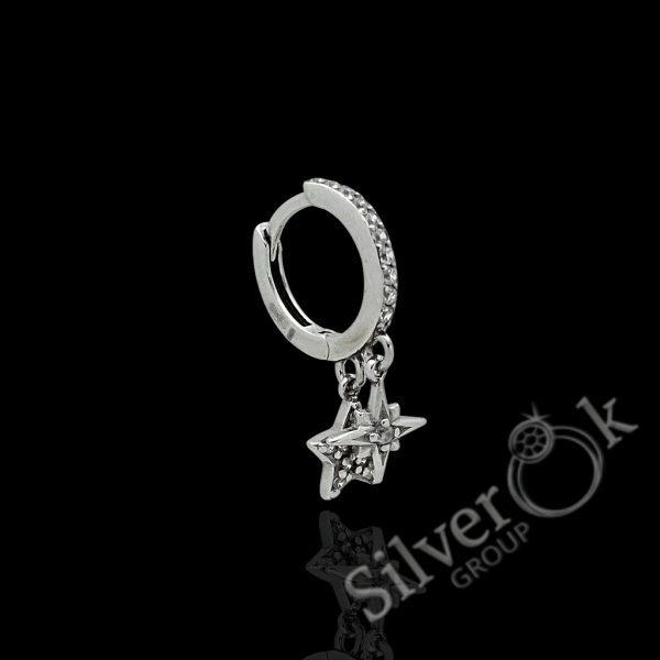 Одна сережка з Зірочками 4879 (Родована) - Зображення 1
