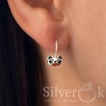 Дитячі сережки Панда 2682/1 - Зображення 2