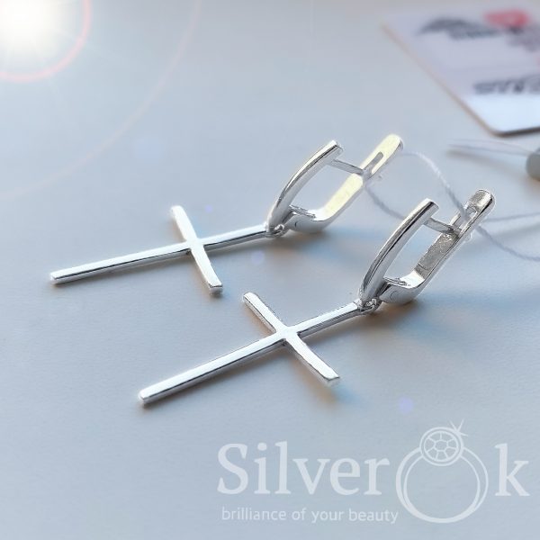 Сережки Стайл-2 20228С - Зображення 3