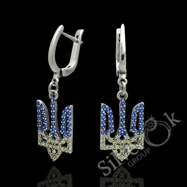 Сережки з Тризубами 23268 - Зображення 3