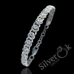 Браслет Арабський Бісмарк з фіанітами 7003 (5.5мм)