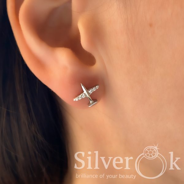 Сережки Літаки 40014 (Родовані) - Зображення 2