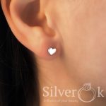 Сережки кафа Love та пусета 4899 (Родовані) - Зображення 2