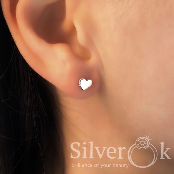 Сережки кафа Love та пусета 4899 (Родовані) - Зображення 2