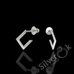 Сережки в стилі мінімалізм 4901 (Родовані)