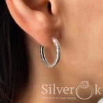 Сережки з фіанітами 4754 - Зображення 2