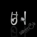 Сережки з фіанітом 4968 (Родовані)