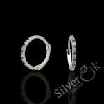 Маленькі сережки конго з фіанітами 23099 - Зображення 9