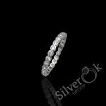 Каблучка з фіанітами 3884 (Родована)