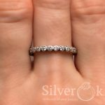 Каблучка з фіанітами 3884 (Родована) - Зображення 2