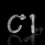 Сережки з фіанітами 4911 (Родовані)