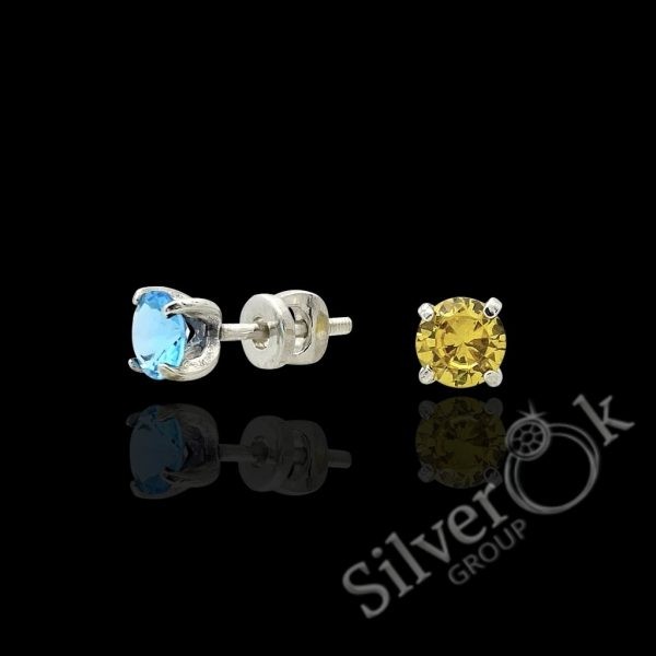 Сережки з закруткою 23059 - Зображення 4