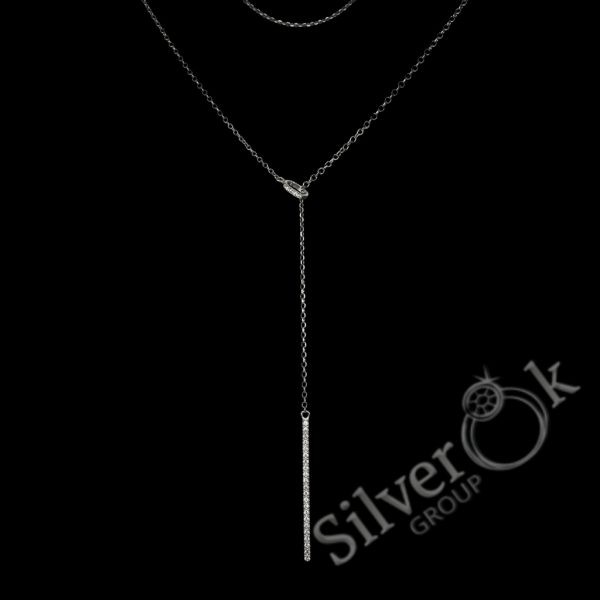 Кольє Блискавка 60002р (Родоване) - Зображення 1