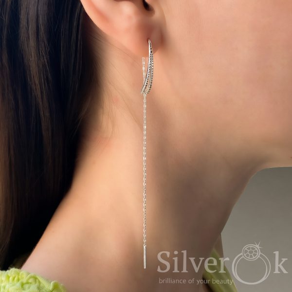 Сережки протяжки Тутсі 20246б - Зображення 2