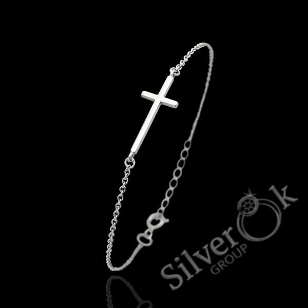 Браслет з Хрестиком 2081 (Родований) - Зображення 1