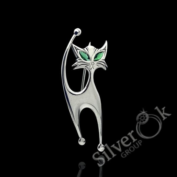 Брошка Кіт 5045о - Зображення 1
