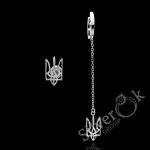 Сережки з Тризубами 40024 (Родовані)