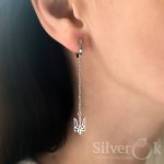 Сережки з Тризубами 40024 (Родовані) - Зображення 2