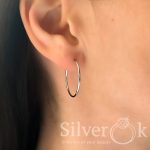 Сережки Конго (20мм) 4737 (Родовані) - Зображення 2