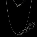 Ланцюжок Венеція (1мм) (Родований)