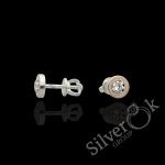 Сережки Юта з золотою пластиною 2684зол