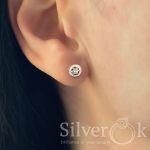 Сережки Юта з золотою пластиною 2684зол - Зображення 2